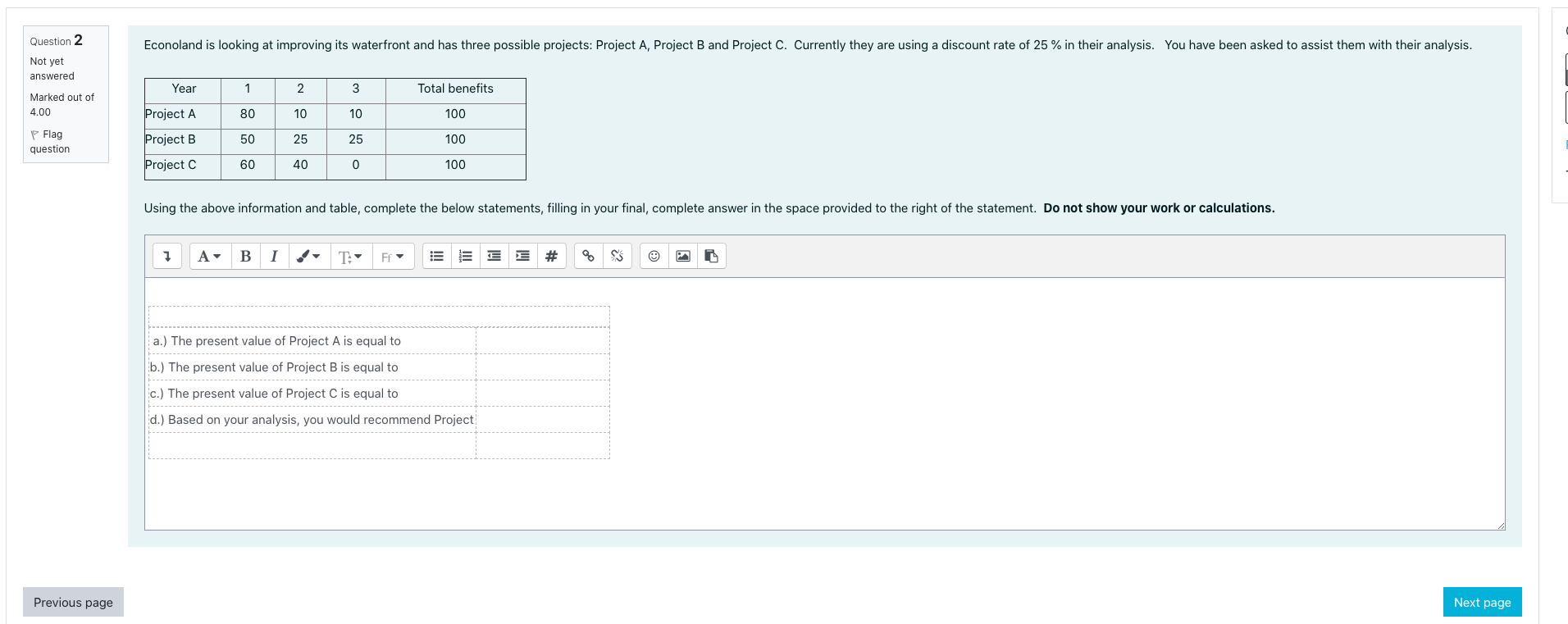 2 $6 $5 3 $5 $4 4 $4 $3 5 $3 $2