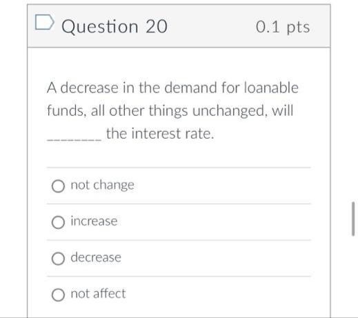 O FalseD Question 23 0.1 pts The the payment made for waiting.
