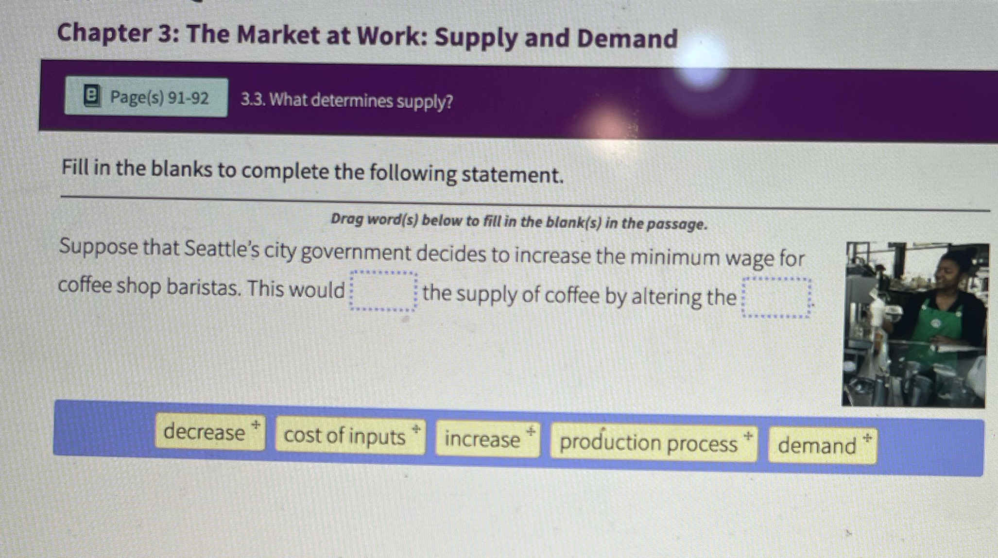 Fill in the blanks to complete the following statement Chapter 3: