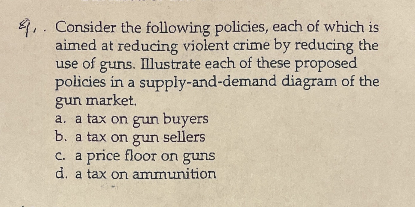 necessary diagram #, . Consider the following policies, each of which is