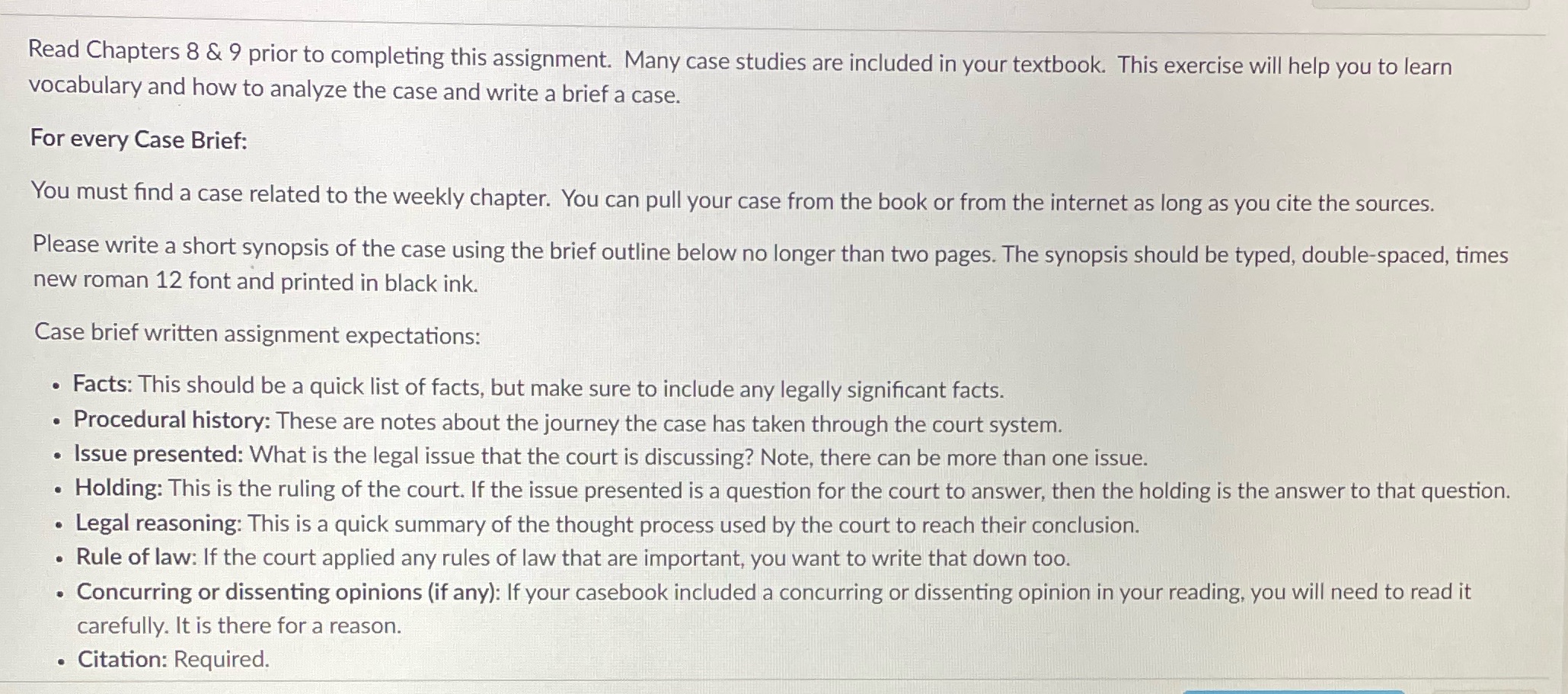 Performance and Breach Read Chapters 8 & 9 prior to completing this