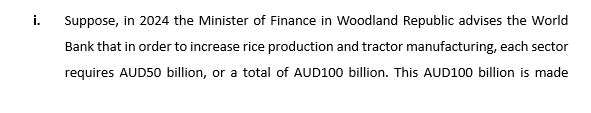 2025 Woodland Republic could produce only two commodities: tractors and rice. Also,