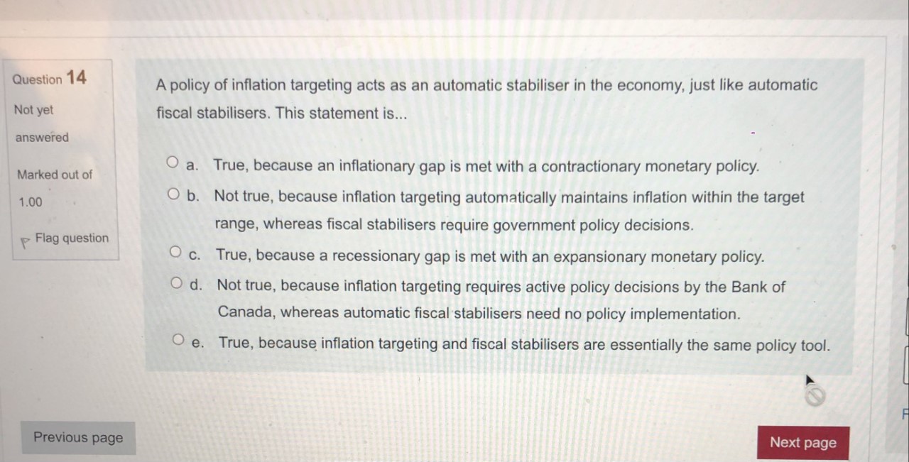  i need help for this question Question 14 A policy of