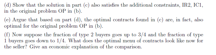 in {b}. [f] Now suppose the fraction of type 2 buyers goes