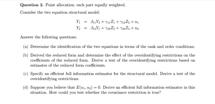 1 vector and u; are independent over i with Elu;(x;] = 0