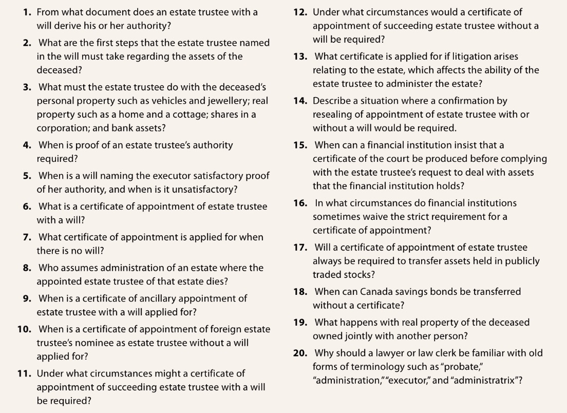 Under what circumstances would a certificate of will derive his or her