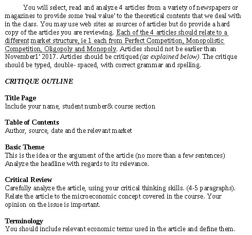  You will select, read and analyze 4 articles from a variety