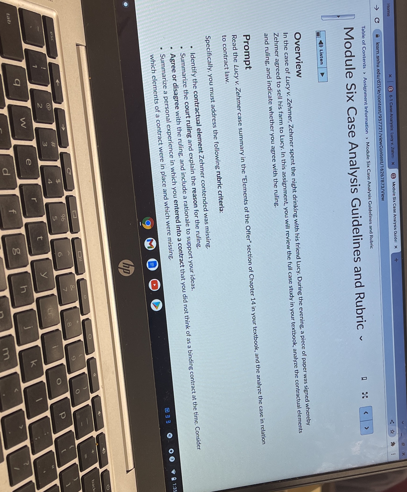  HELP PLEASE!!!!!!!!! Home x | B 6 1 Case Analysis: Lucy