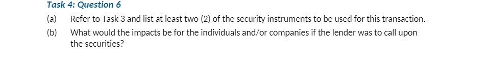 at least two [2) of the security instruments to he used for