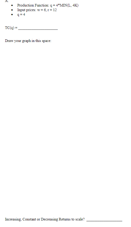 r = 12 9=4 TC(@) = Draw your graph in this space: