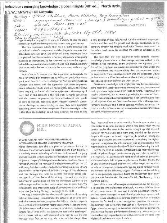  behaviour : emerging knowledge : global insights (4th ed..). North Ryde,