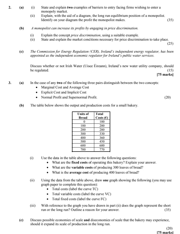 against the Government investing in Ireland's railways. (30) (c) (i) State and