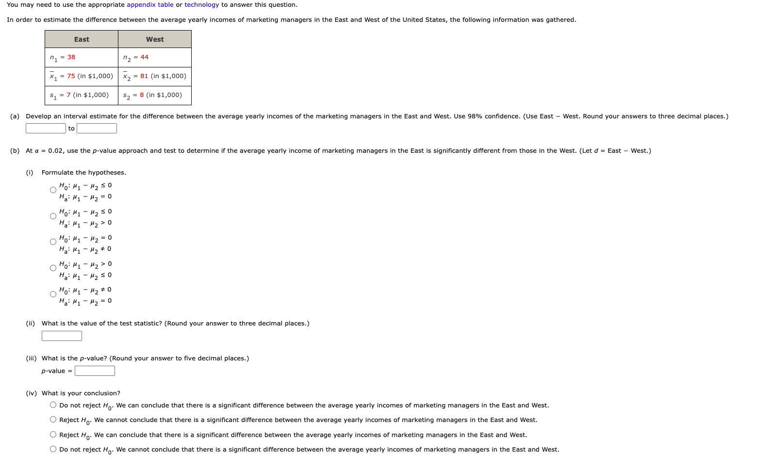 to answer this question. In order to estimate the difference between the