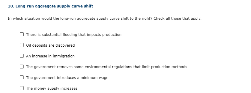 ID ngrun aggregate supplyr curve shift to the light? Check all those
