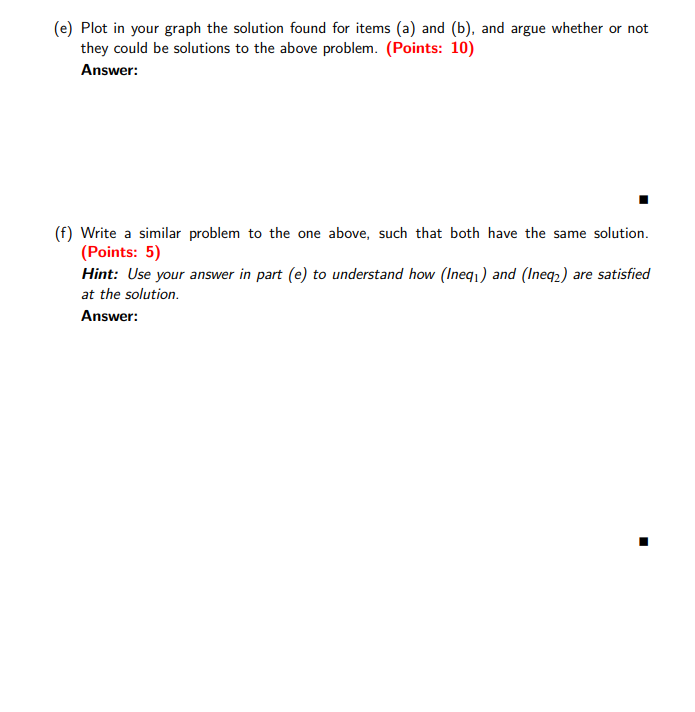 problem, using the Lagrange method learned in lecture: (Points: 7.5) max s.t.