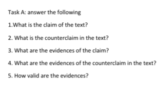 the major points on which you and the author can disagree? -