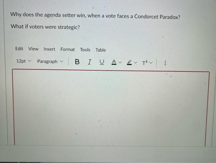 Tools Table 12pt Paragraph BI U A & TVWhy does the agenda