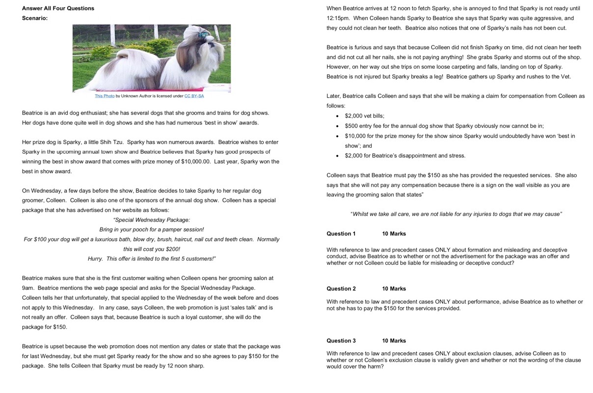 studies and analysis for each step, a four part framwork and answer