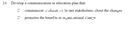 14 Develop a communication or education plan that: communicat s/educator. levant