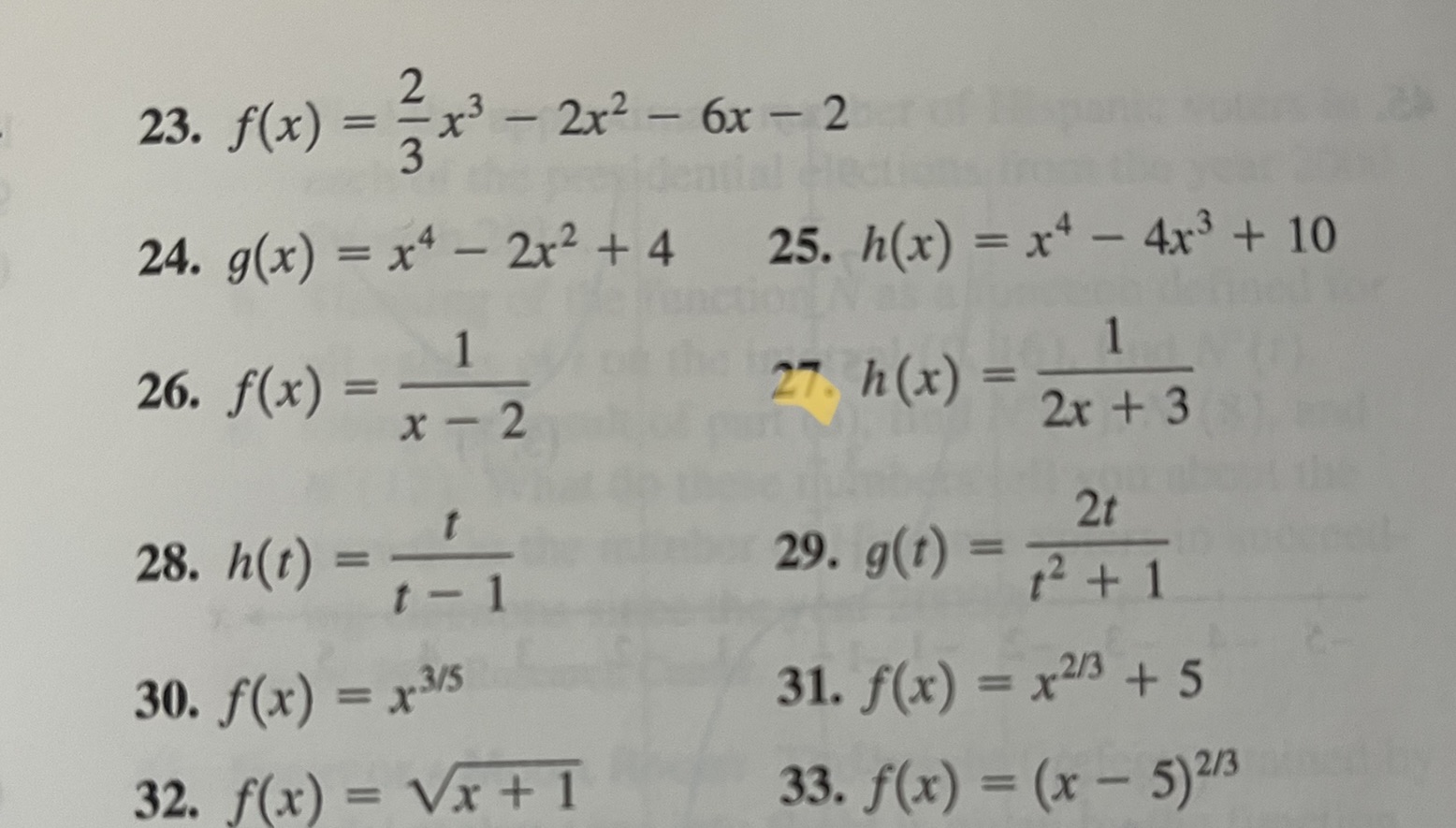  4.1) (27) find the interval(s) where the function is increasing and