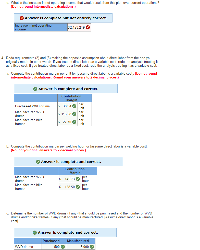labor is a feted cost]: {Do not round intermediate calculations. Round your