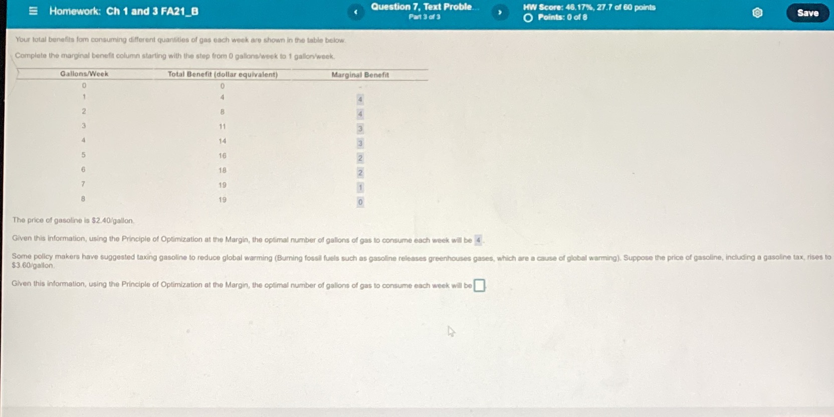  Homework: Ch 1 and 3 FA21_B Question 7, Text Proble. HW