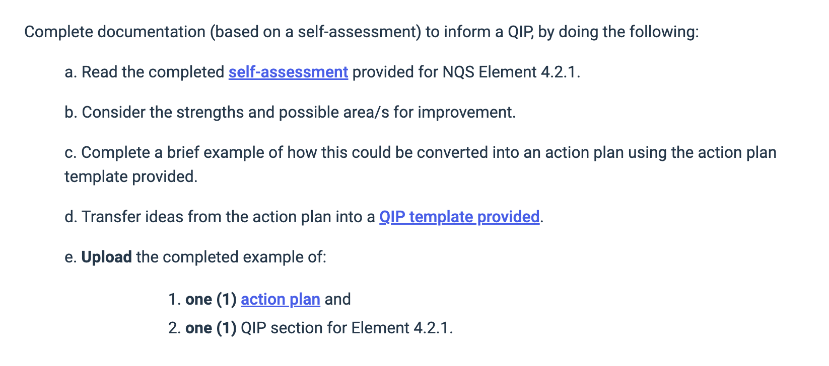 information from the latest self-assessment into a new version of Little Catalysts