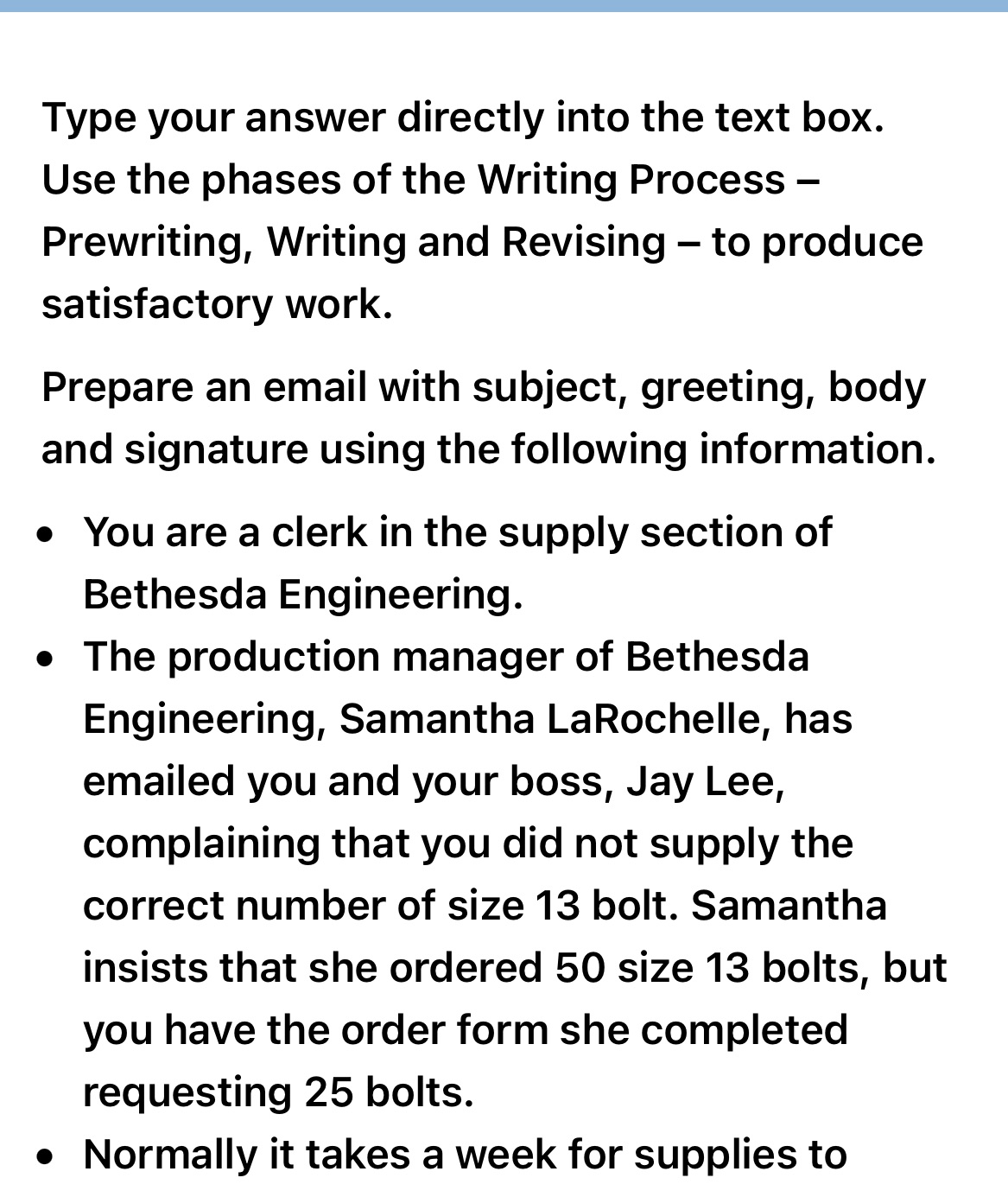 Type your answer directly into the text box. Use the phases