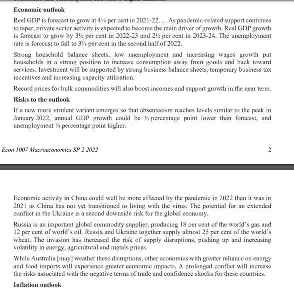 to the Economics Legislation Committee, Parliament House, Canberra by Dr Steven Kennedy,