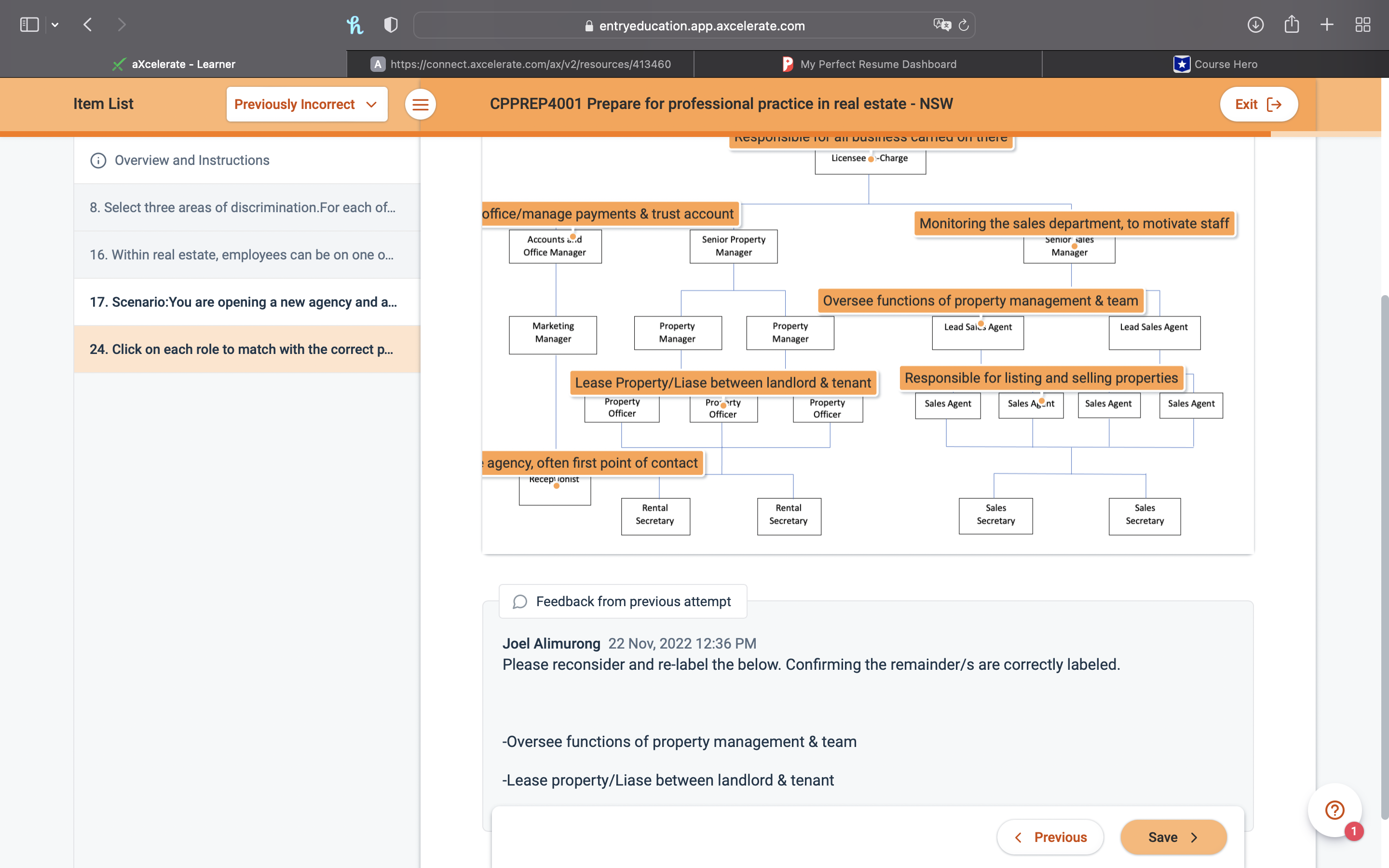 entryeducation.app.axcelerate.com + aXcelerate - Learner A https://connect.axcelerate.com/ax/v2/resources/413460 P My Perfect Resume