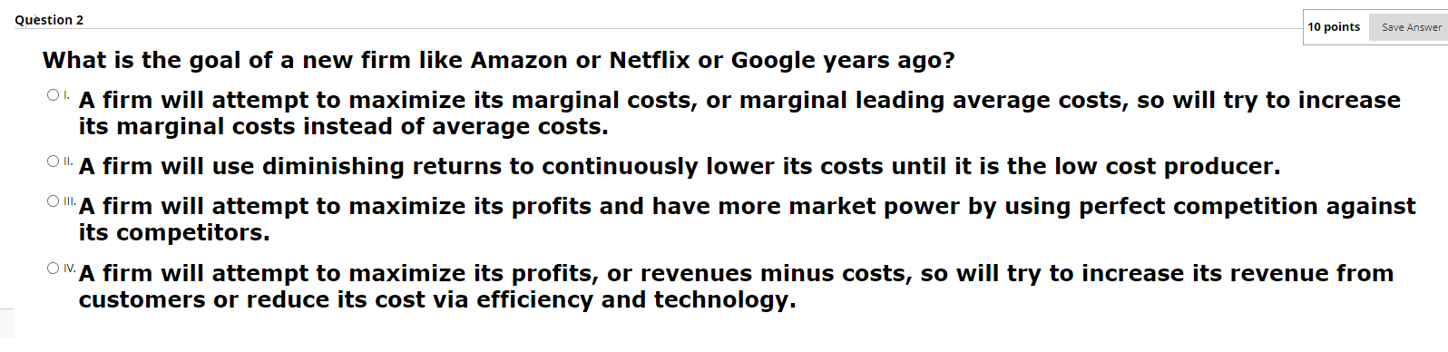 M Average Cost of Production ($) 2 0 0 1,000 2,000 3,000
