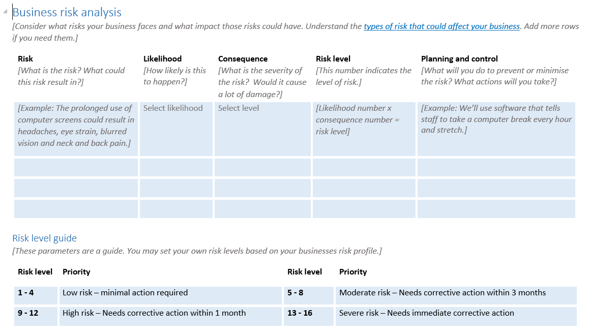 (1) IP, (2) ethical practices, and (3) privacy in nature Business risk
