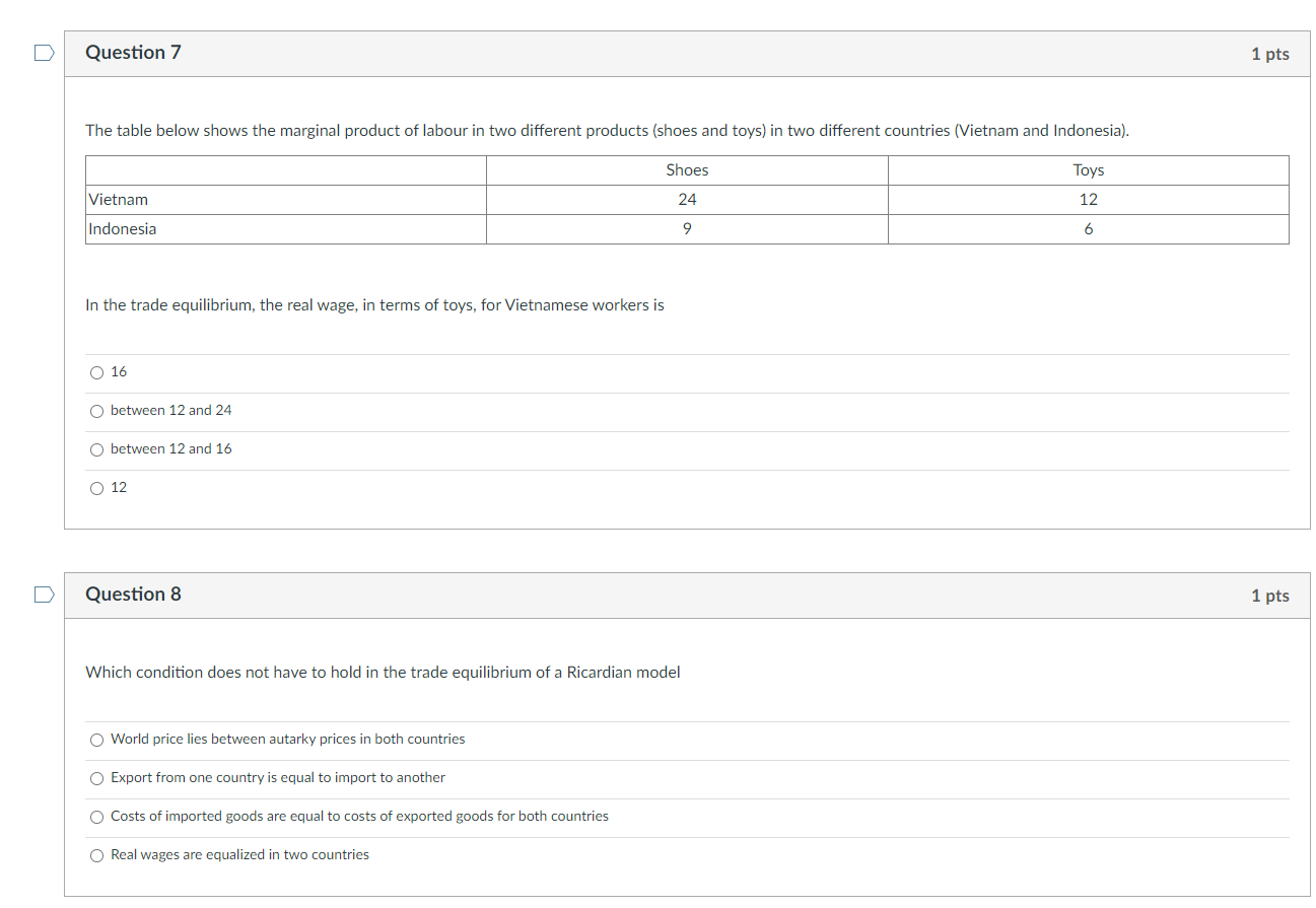 trade? An increase in Sweden's productivity in the fish industry An increase