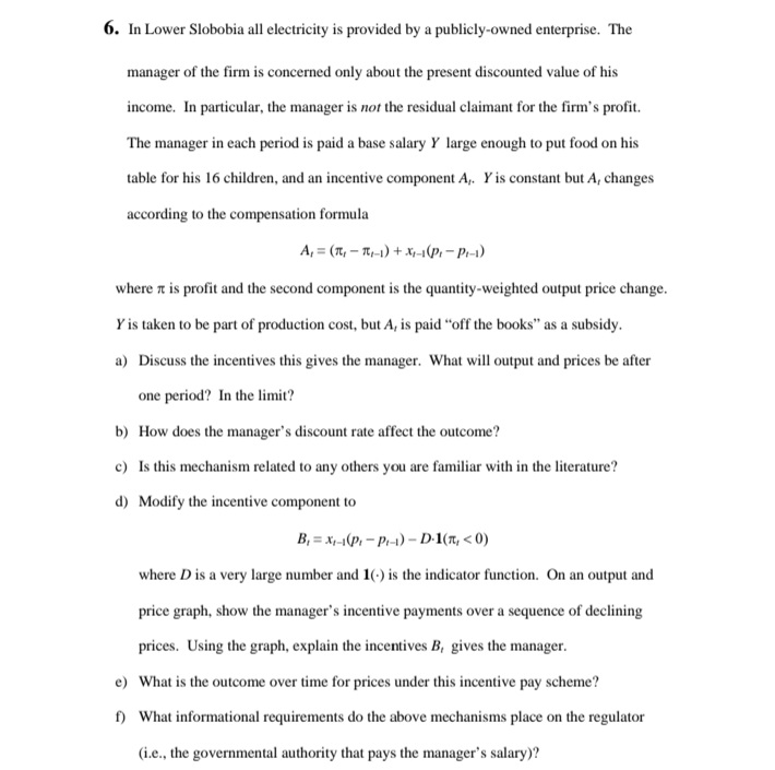 not the residual claimant for the firm's profit. The manager in each