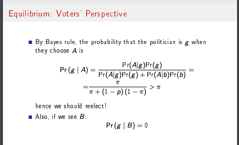 g upon observing that she chose policy B. Please round your answer