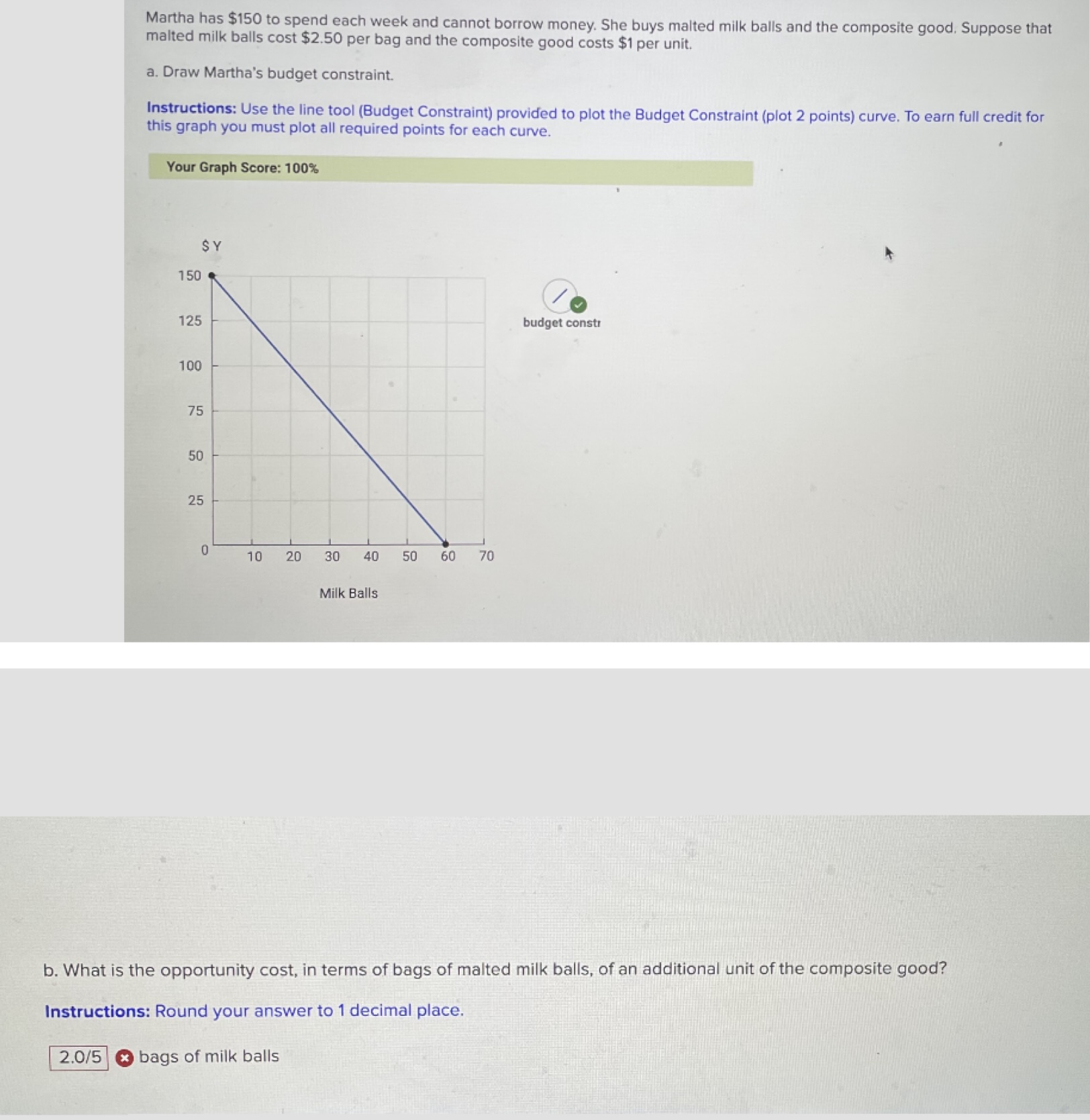 She buys malted milk balls and the composite good. Suppose that malted