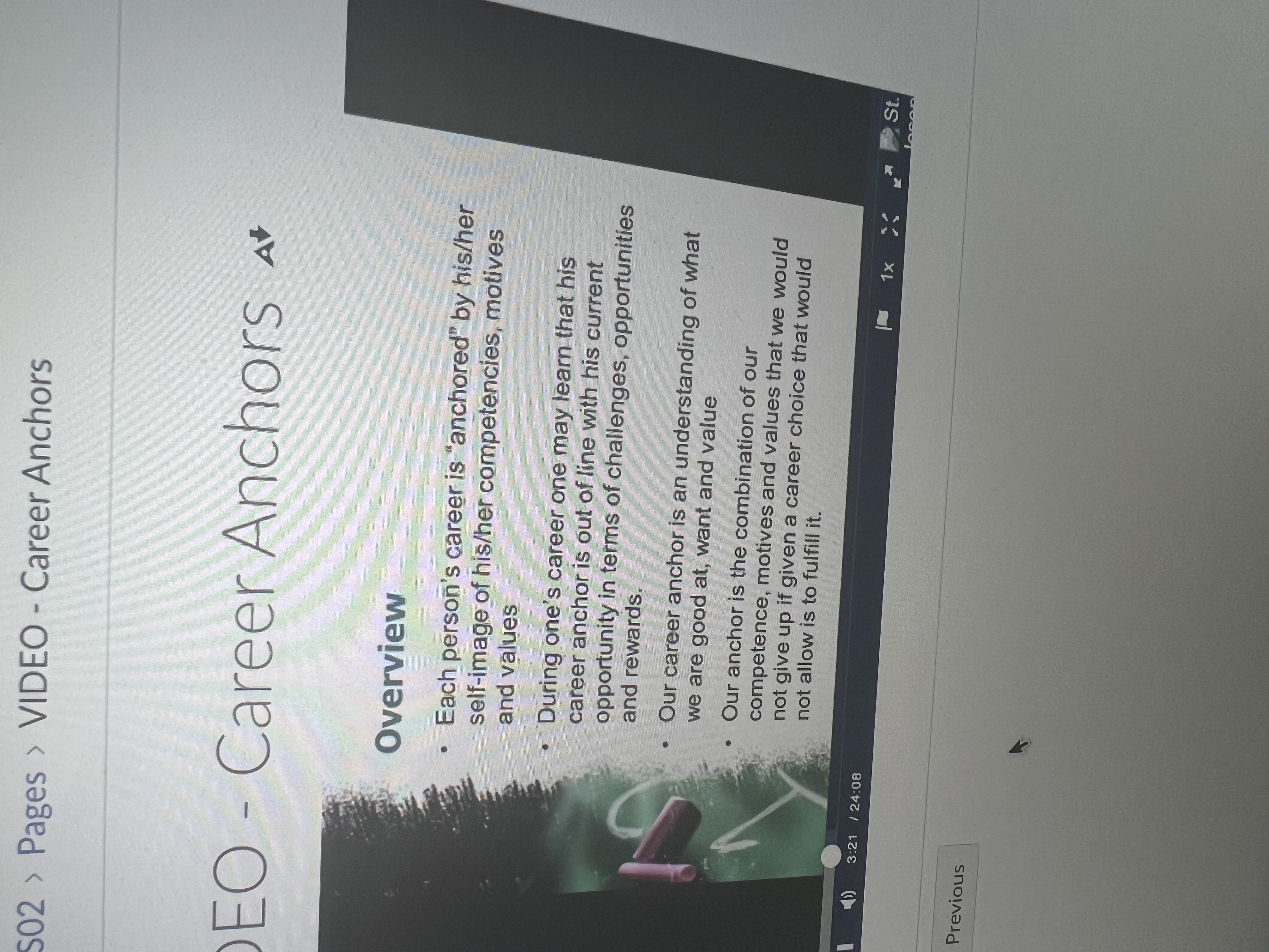 training Entry into the occupation Learning, apprenticeship and socialization . Full use