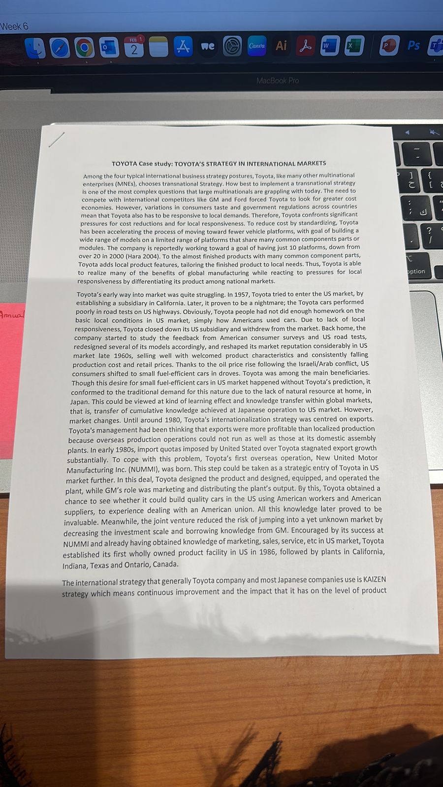 appoints the gradual improvement, management and continuous business activities and the parameters