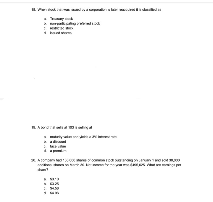 maturity value and yields a 3% interest rate b. a discount C.