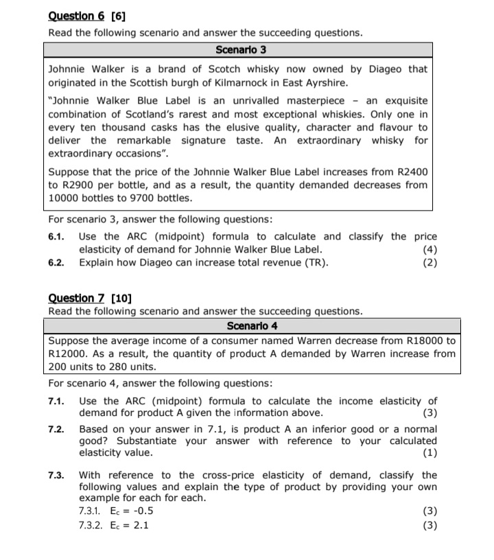 [6] Read the following scenario and answer the succeeding questions. Scenario 3
