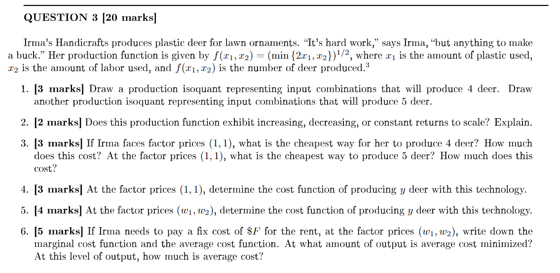 Can I please get help with part 6 QUESTION 3 [20