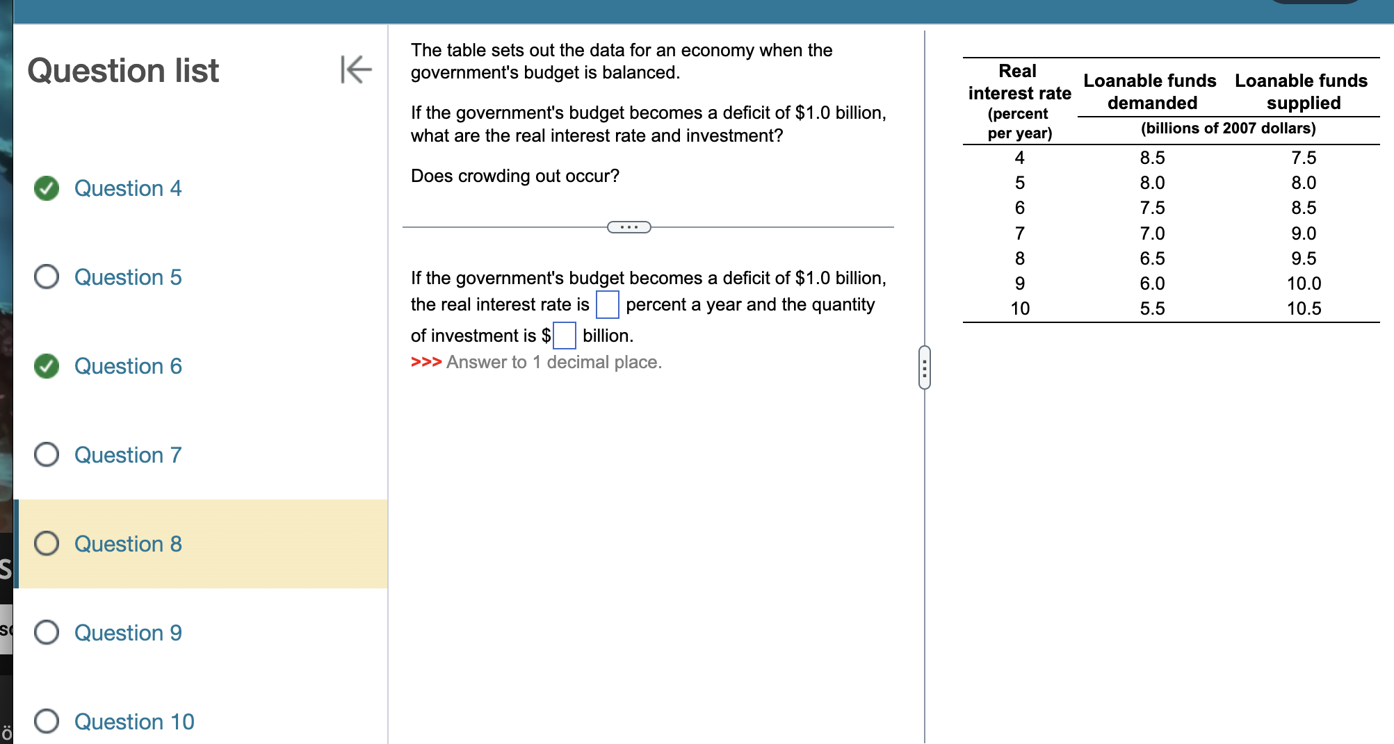 Question list 0 Question 4 0 Question 5 0 Question 6