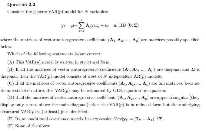 does not exist. (B) If |bi| ) j=1 where the matrices of