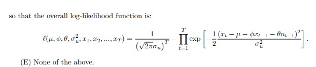 Which of the following statements is/are correct: (A) This VAR(p) model is