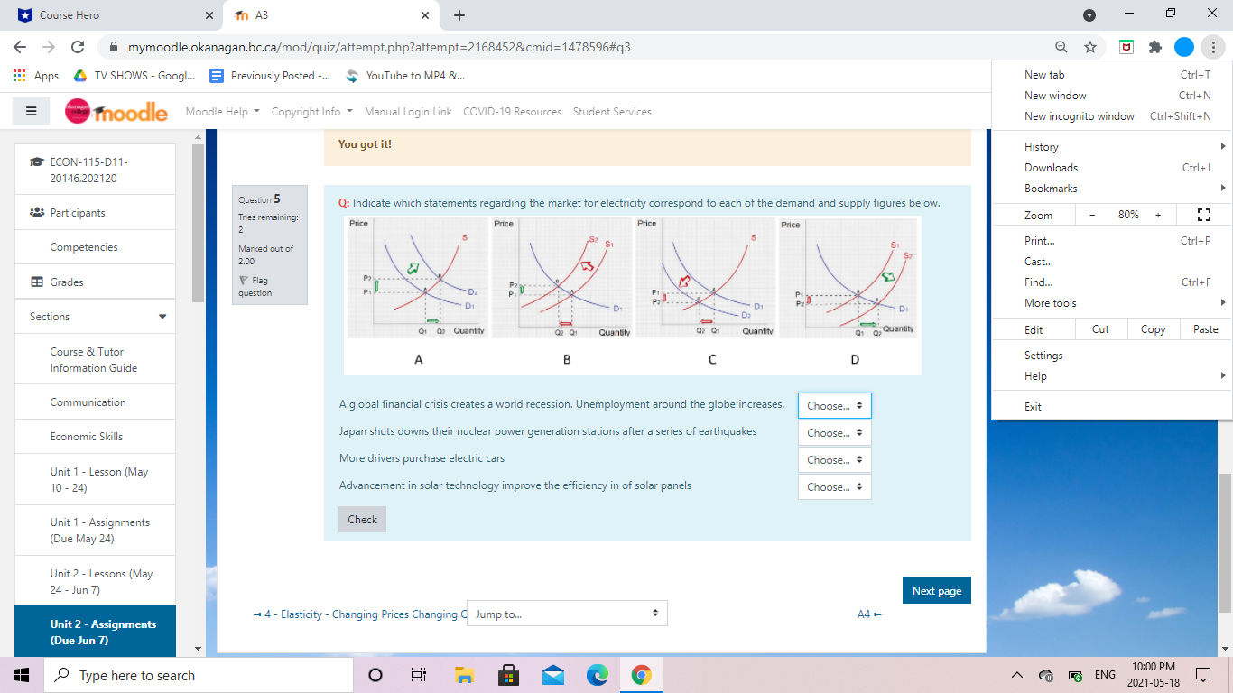  Hey! I was doing a practice test, and I tried to