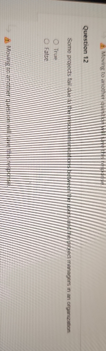 10 min left Moving to another question this response. Question 12