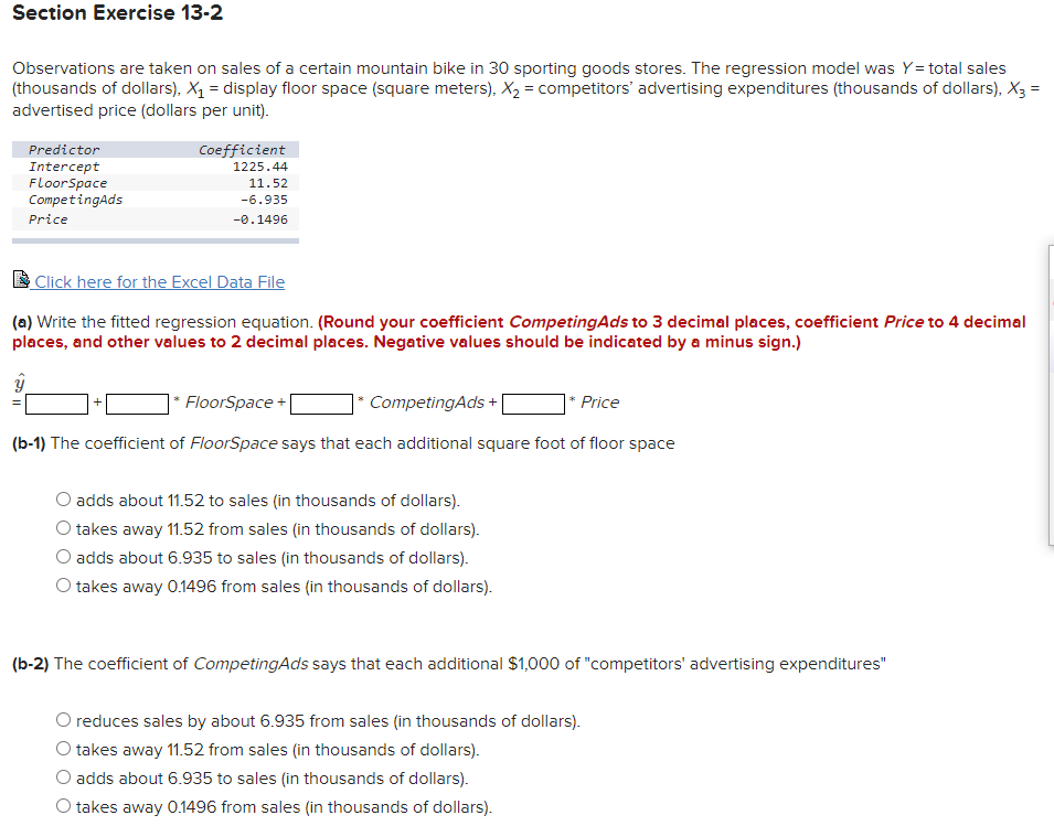 the correct statement. O The intercept is meaningful because one could spend