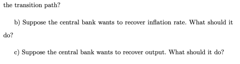 in the long-run if the central bank does not take any action.