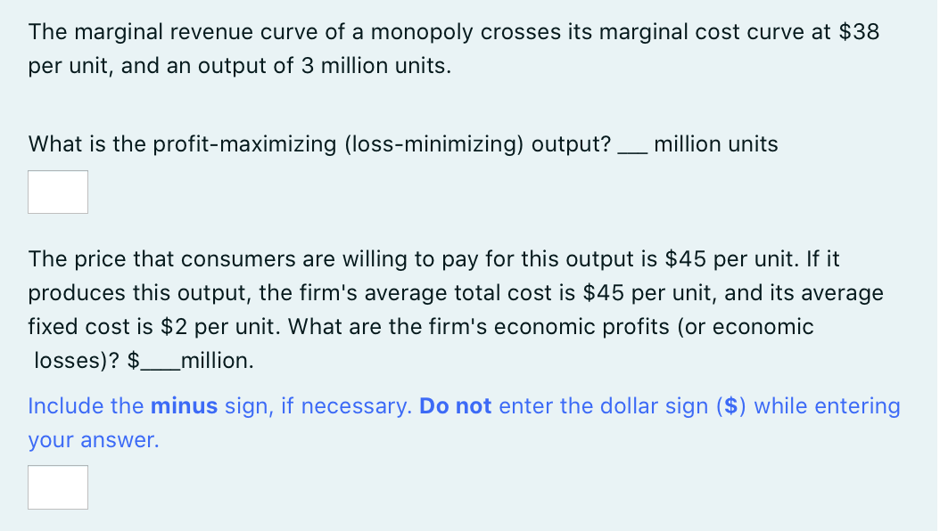 cost? At the profitmaximizing output rate, what is the average revenue? At