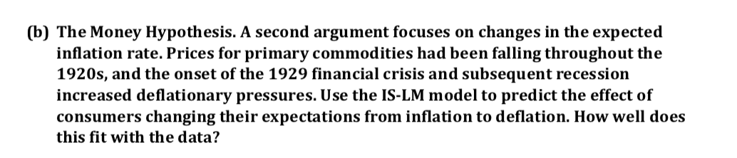 causes of the depression. Below, you will find some data from the